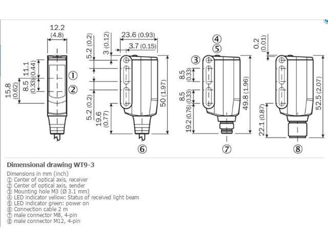 SICK WTB9-3P1161 Small Photoelectric Sensors PNP,New