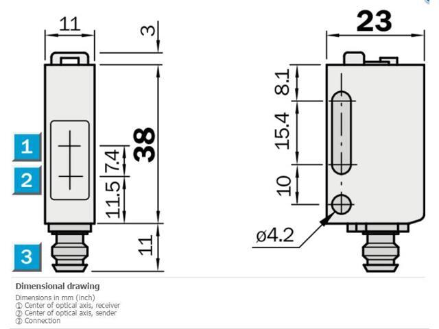 SICK WT160-F460 Photoelectric Proximity Sensor,PNP,New
