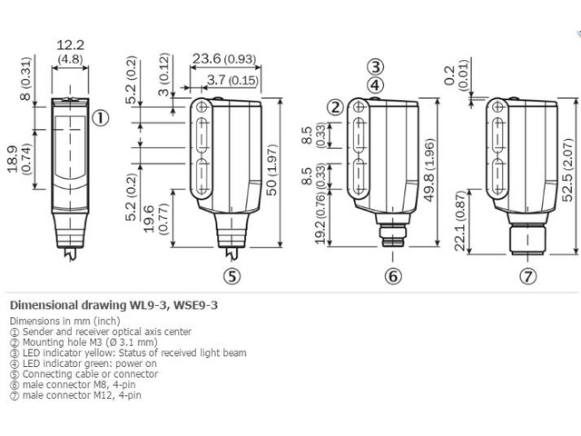SICK WL9-3P2430 Small Photoelectric Sensors,PNP,New