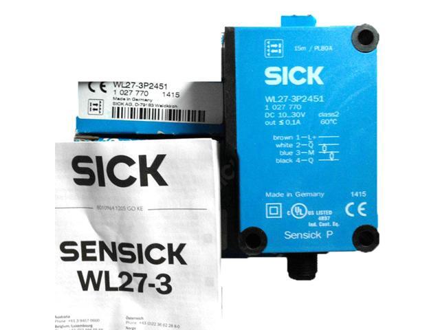 SICK WL27-3P2451 Photoelectric Retro-reflective Sensor PNP,New