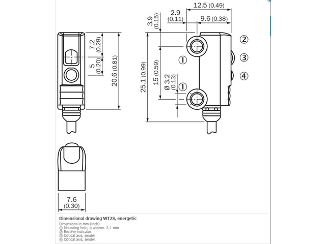 SICK WT2S-N161 Photoelectric Proximity sensor, Energetic,NPN New
