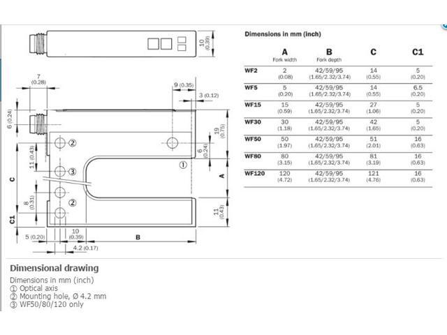 SICK WF15-40B410 Optical Detection Principle,NPN,PNP,New