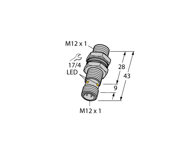 TURCK Bi2-G12K-AP6X-H1141 4670260 Inductive sensor PNP