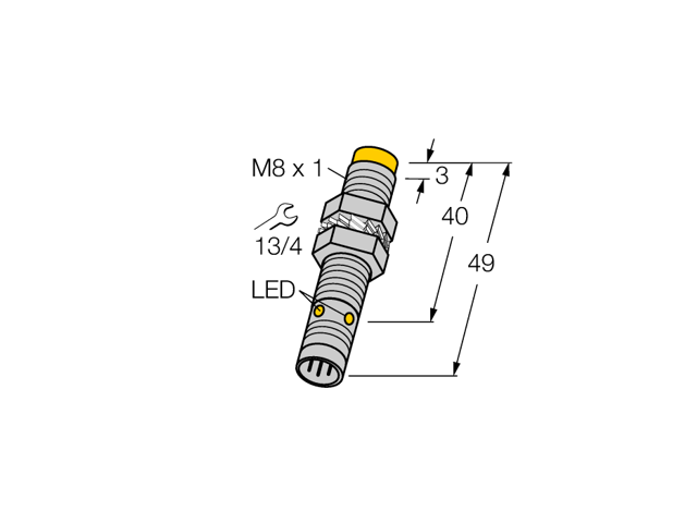 TURCK Ni3-EG08-AP6X-V1131 4602750 Inductive sensor PNP