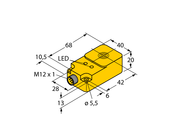TURCK BI15U-Q20-AP6X2-H1141 1608600 Inductive sensor PNP