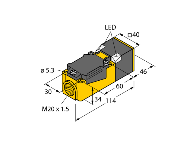 TURCK NI20-CP40-VP4X2/S100 15046 Inductive sensor PNP