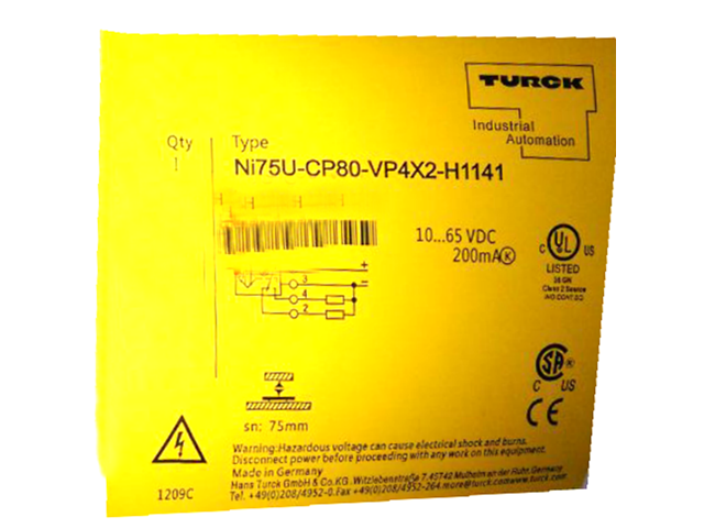 Photos - Other Power Tools Turck NI75U-CP80-VP4X2-H1141 1540802 Inductive sensor PNP NI75U-CP80-VP4X2 
