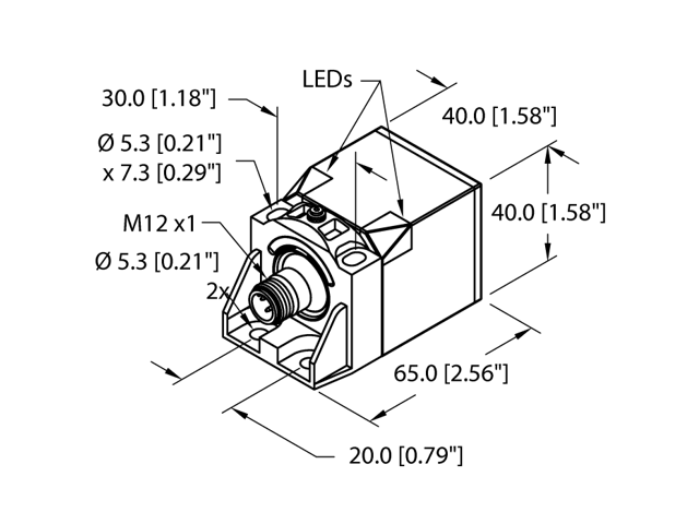 TURCK NI25U-CK40-AP6X2-H1141 1625700 Inductive sensor PNP