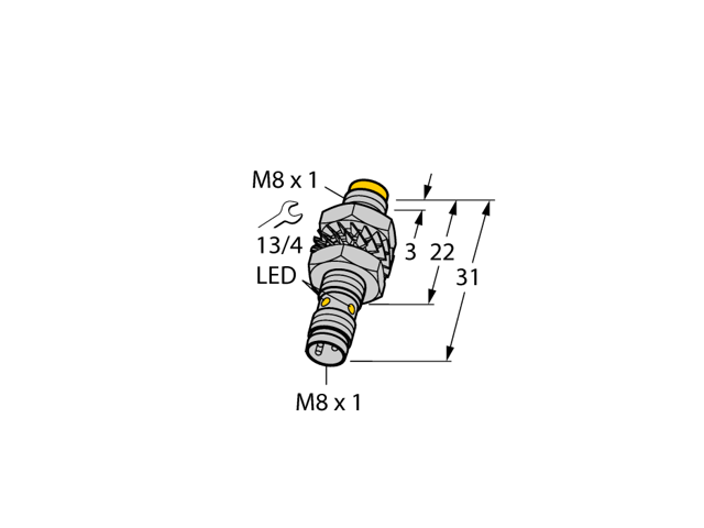 TURCK NI3-EG08K-AP6X-V1131 4669650 Inductive sensor PNP