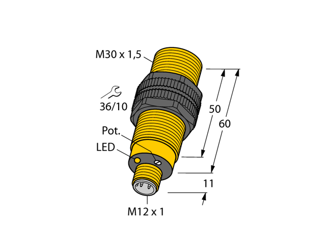 TURCK BC10-S30-VP4X-H1141 2506100 Inductive sensor PNP