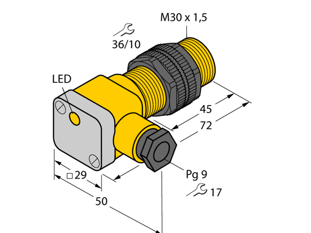 Photos - Other Power Tools Turck NI15-P30SK-Y1X 40411 Inductive sensor 