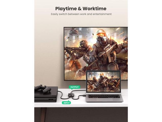 UGREEN HDMI Switch 4K Switcher 2 Output 1 Input Splitter Bi-Directional HDMI...