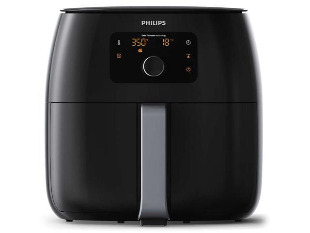 Philips Avance Collection XXL Digital Twin TurboStar Airfryer Black/Silver - HD9650/96