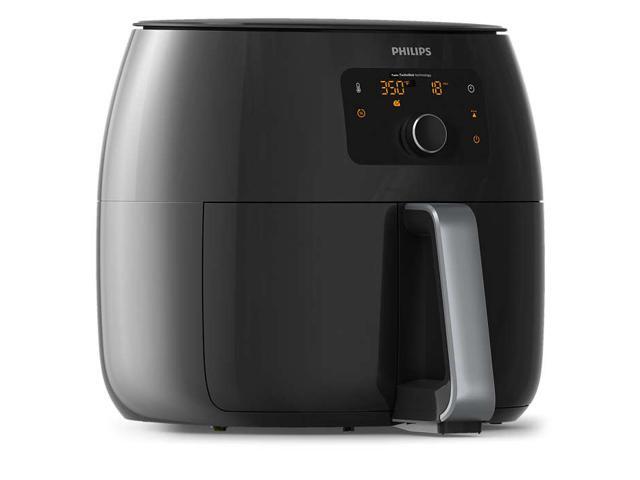 Philips Avance Collection XXL Digital Twin TurboStar Airfryer Black/Silver - HD9650/96
