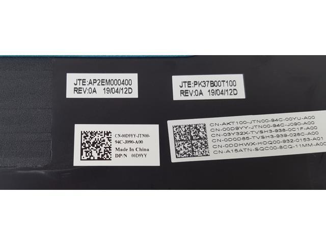 Dell Inspiron 15 3581 3582 15.6' Laptop LCD Back Cover Lid Black 0D9YY 00D9YY