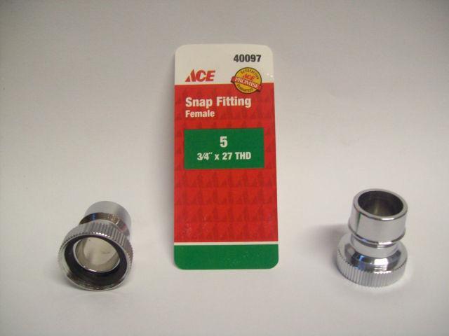 Photos - Other kitchen appliances Ace 3/4' Snap Fitting, Female , 40097 40097 (Chrome)