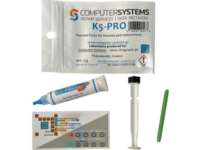 K5 PRO 10g applicator tube (syringe style) DIY thermal putty for pad replacement. Precise, lowpressure dosing from a syringestyle applicator tube;...