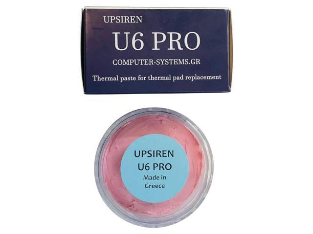 UPSIREN U6 PRO 100g jar High-capacity thermal putty for thin heat sinks; 12.8 W/m·K*; nonconductive soft, lightly tacky compound optimized for ~12...