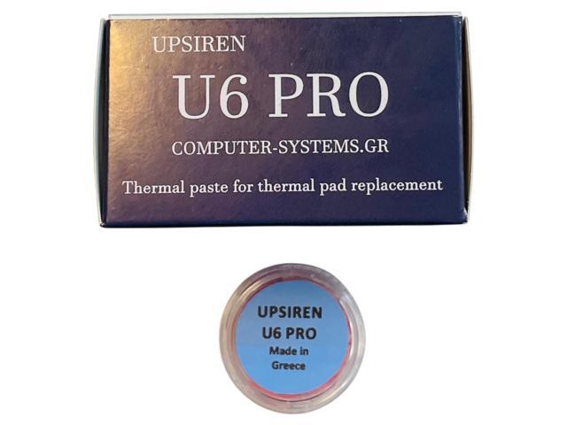 UPSIREN U6 PRO 10g jar Thermal putty for thin heat sinks in gaming laptops and slim consoles. Soft, lightly tacky thermal putty that levels mixed...