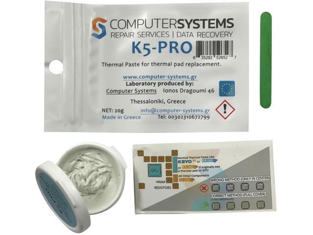 Liquid Metal by CSGR 1g & K5 PRO 20g set 79 W/m·K* liquid metal plus >5.3 W/m·K* thermal putty. High-performance cooling bundle that pairs liquid...