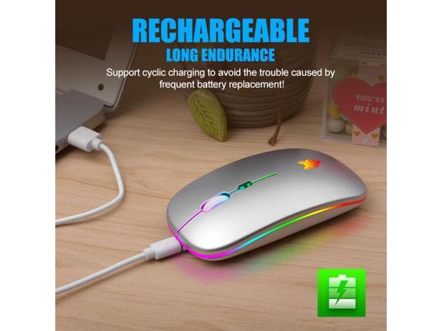 XUNSVFOX XYH50 4 Keys USB Charging Business Office Wireless Light Mouse (Black)