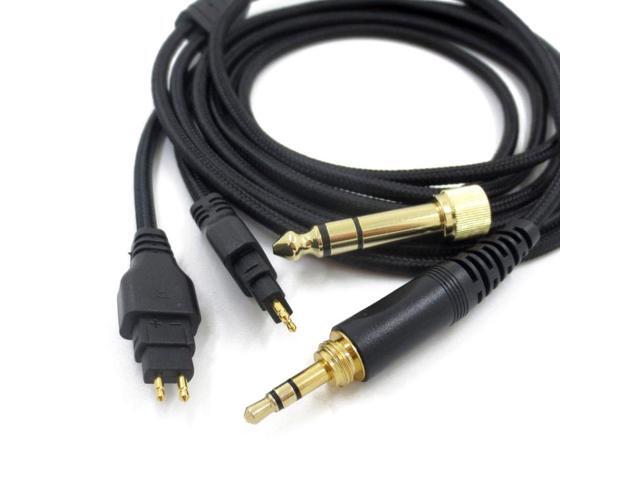 ZS0204 Headphone Audio Cable for Sennheiser HD580 HD600 HD650 HD660S (Black)