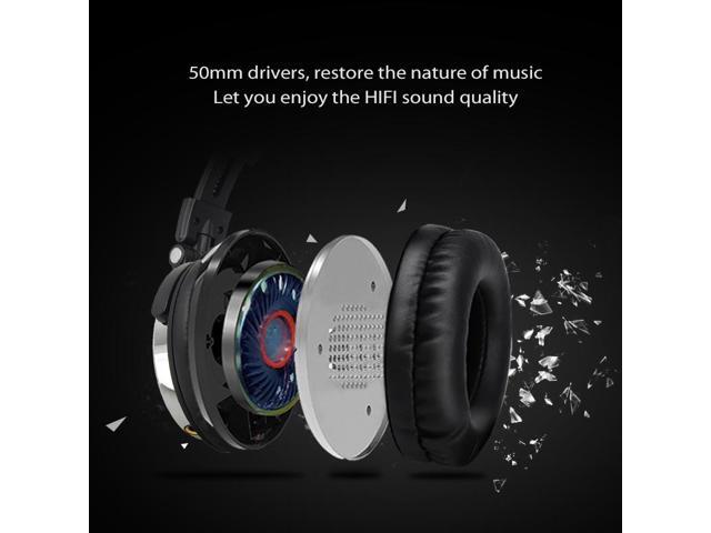 OneOdio Pro-10 Head-mounted Noise Reduction Wired Headphone with Microphone, Color:Grey Khaki