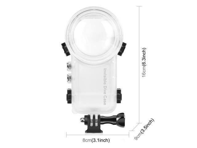 For Insta360 X3 PULUZ Invisible Dive Case 50m Waterproof Sealed Case (Transparent)