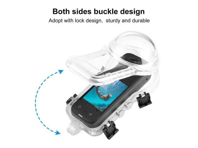 For Insta360 X3 PULUZ Invisible Dive Case 50m Waterproof Sealed Case (Transparent)