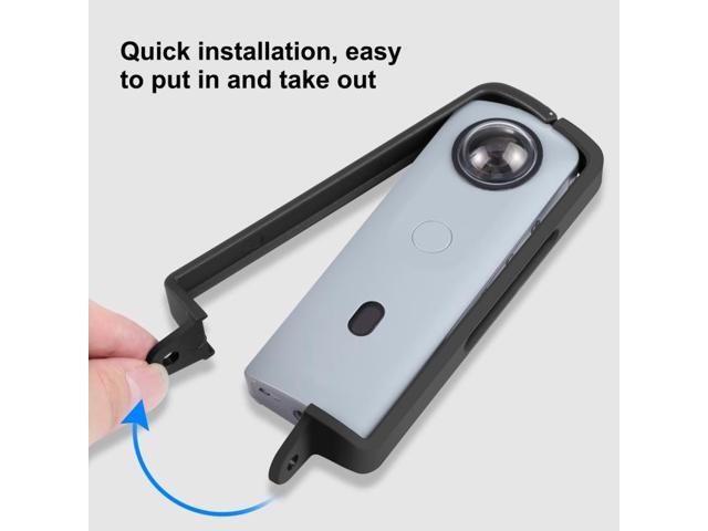 PULUZ PC ABS Plastic Protective Frame for Ricoh Theta SC2, with Adapter Mount & Screw(Black)