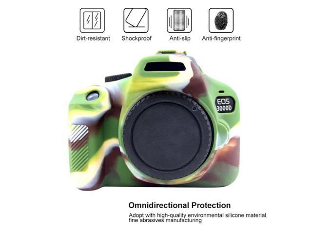 PULUZ Soft Silicone Protective Case for Canon EOS 3000D / 4000D(Red)