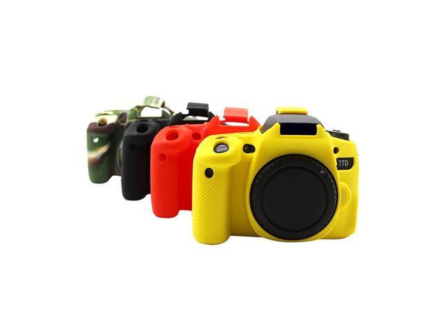 PULUZ Soft Silicone Protective Case for Canon EOS 77D(Black)