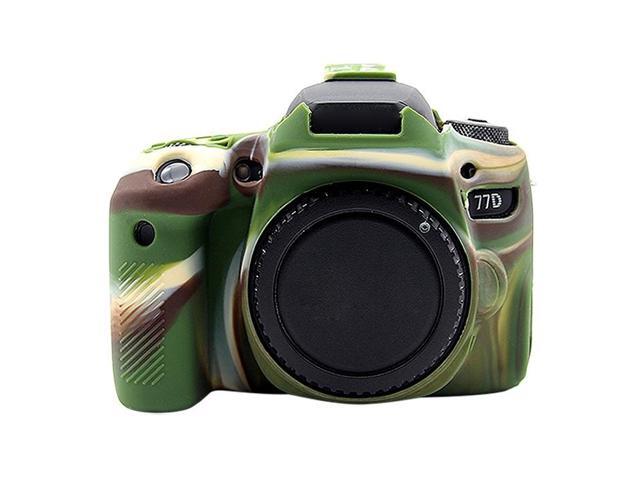PULUZ Soft Silicone Protective Case for Canon EOS 77D(Black)