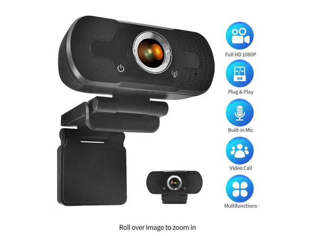 HD-F18 1080P Multi-function HD Camera WebCam with Microphone(Black)