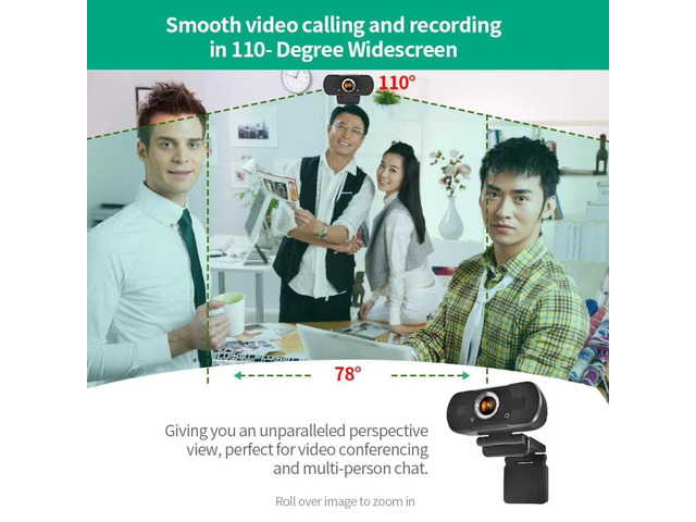 HD-F18 1080P Multi-function HD Camera WebCam with Microphone(Black)