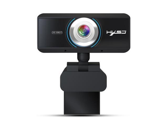 HXSJ S4 1080P Adjustable 180 Degree HD Manual Focus Video Webcam PC Camera with Microphone(Black)