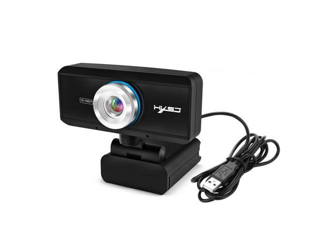 HXSJ S4 1080P Adjustable 180 Degree HD Manual Focus Video Webcam PC Camera with Microphone(Black)