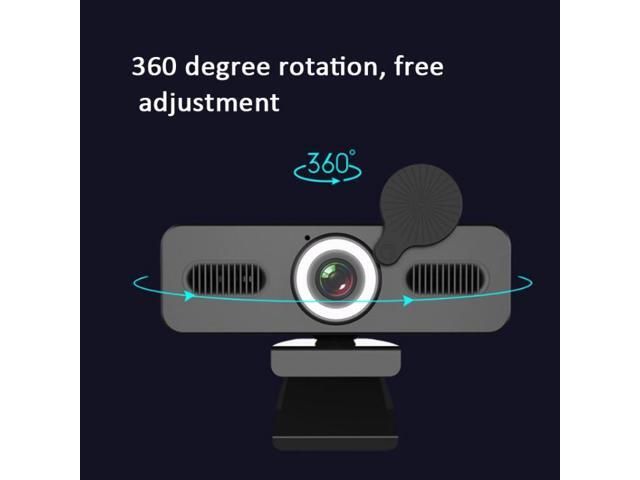 C360 2K Network High-Definition Computer Camera Drive-Free Beautifying Light Camera with Omnidirectional Microphone, Cable Length: 1.8m 2K