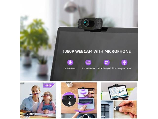 HD 1080P Megapixels USB Webcam Camera CMOS Sensor with MIC for Computer PC Laptops