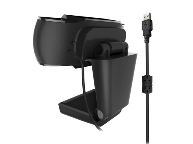 HXSJ A870 480P Pixels HD 360 Degree WebCam USB 2.0 PC Camera with Microphone for Skype Computer PC Laptop, Cable Length: 1.4m (Black)