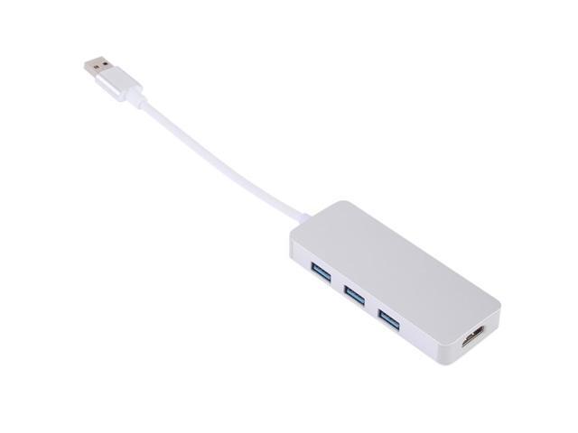4 in 1 USB 3.0 to 3 x USB 3.0 + HDMI Adapter(Silver)