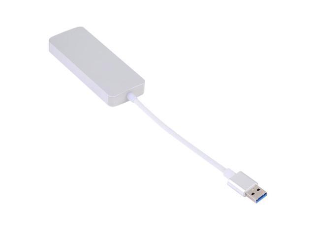 4 in 1 USB 3.0 to 3 x USB 3.0 + HDMI Adapter(Silver)