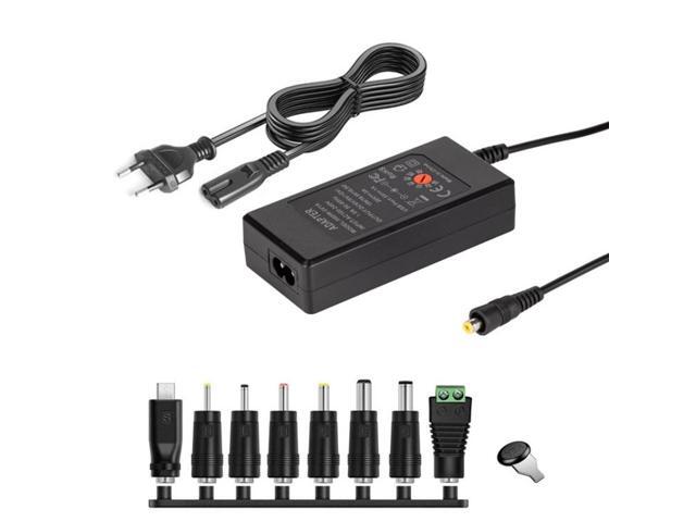 65W 6-20V Adjustable 3A DC Power Adapter Charger, Specification: EU Plug