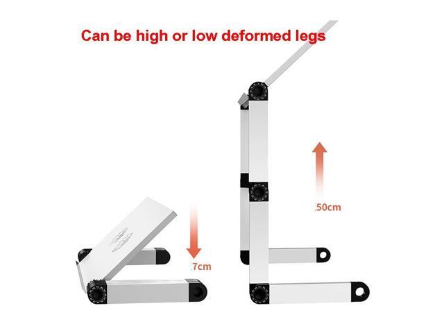 Oatsbasf Folding Computer Desk Laptop Stand Foldable Lifting Heightening Storage Portable Rack,Style: L01 Black L01 Black