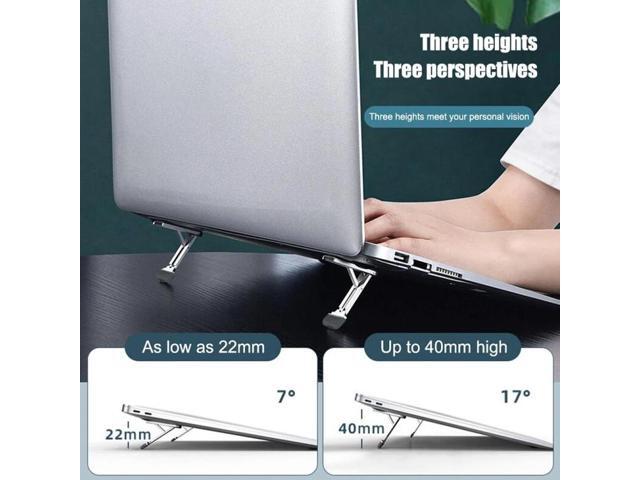 2pcs Invisible Cooling Stand Heightening Pad For Laptop & Smartphones & Tablet 110034 Light Gray (Light Gray)