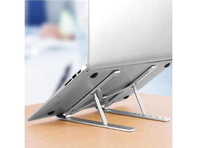 Aluminum Alloy Couch Notebook Mount Sofa Foldable Laptop Stand(Silver)