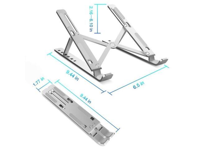 Aluminum Alloy Couch Notebook Mount Sofa Foldable Laptop Stand(Silver)