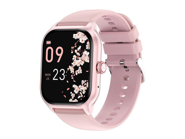 LEMFO LT10 2.01 inch TFT Screen Smart Watch Supports Bluetooth Call / Health Monitoring Silicone Strap (Pink)