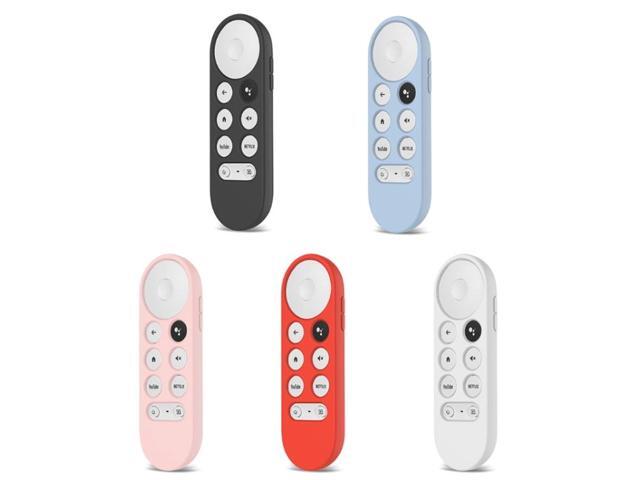2 PCS Silicone Protective Shell for Google Chromecast 2020 Remote Control (Silver Gray) (Silver Gray)
