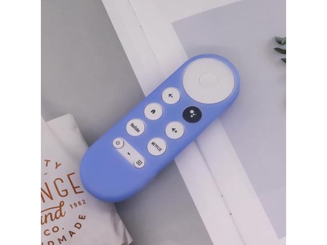 For Google Chromecast 2020 Y16 Remote Control Anti-fall Silicone Protective Case Y16 (Luminous Blue) (Luminous Blue) Black
